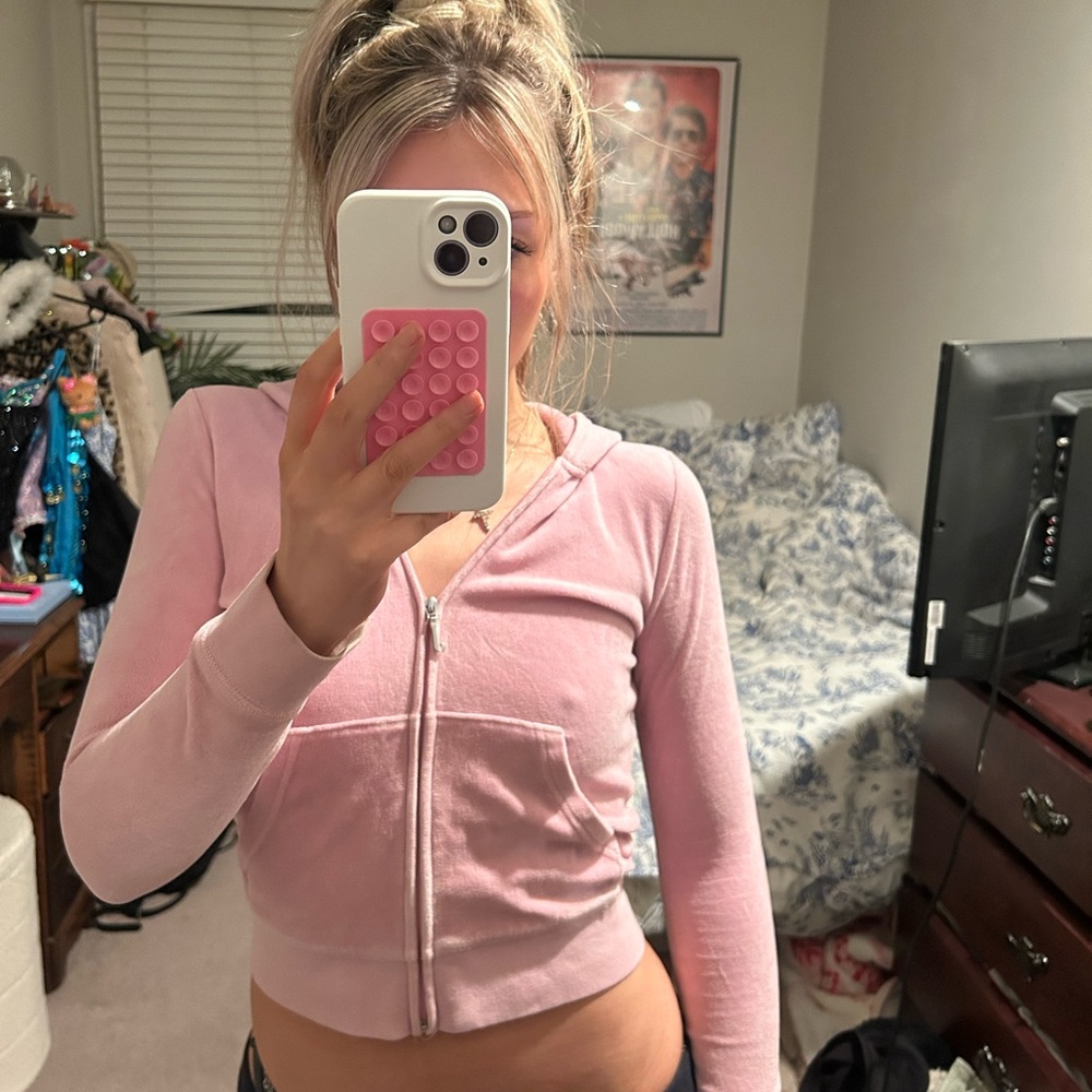 Pink Vintage Juicy Couture zip up hoodie